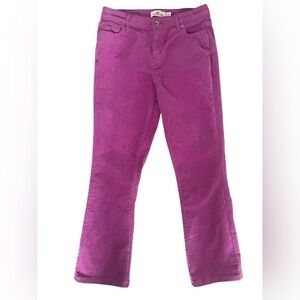 Vineyard Vines Girls Kick Flare Mid-Rise Corduroy Pants Pink Size 14